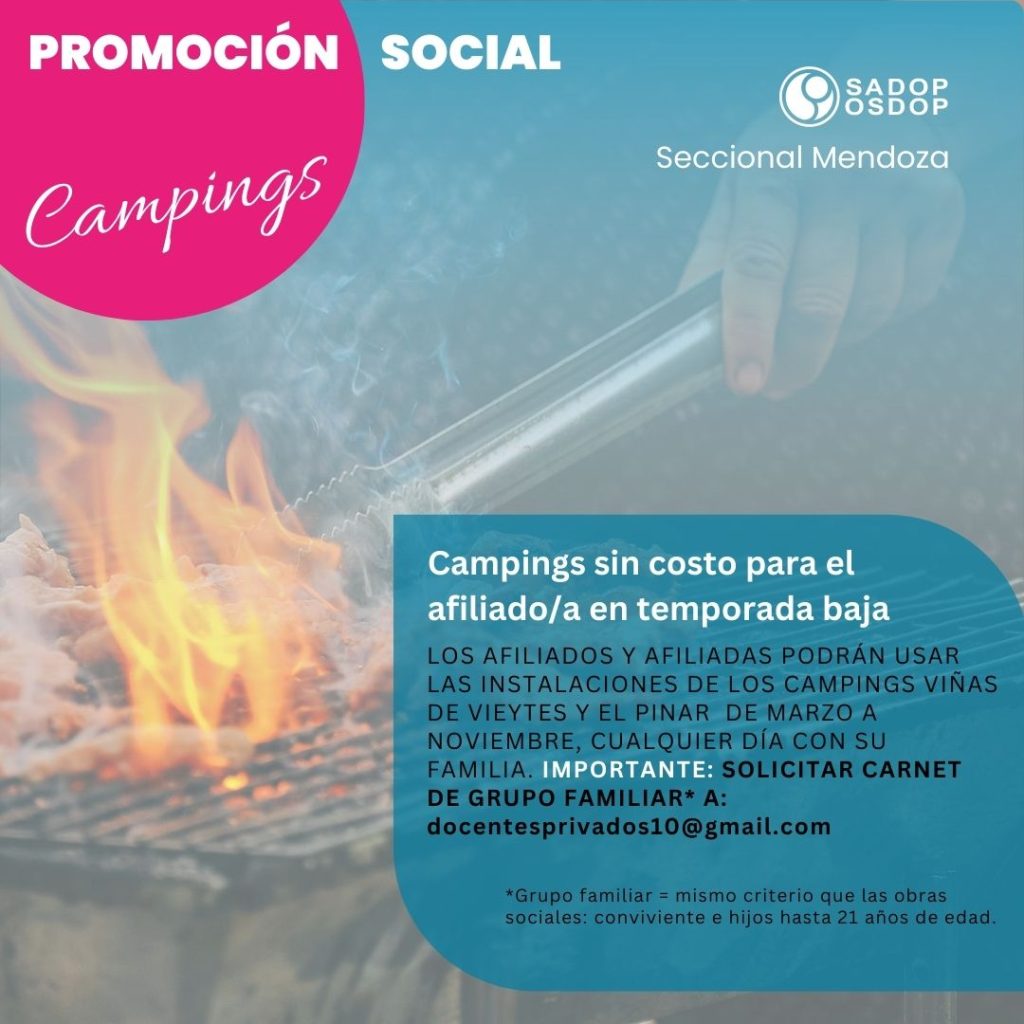 Campings - Promoción Social SADOP Mza