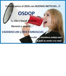 Lee más sobre el artículo Novedades de OSDOP en Mendoza