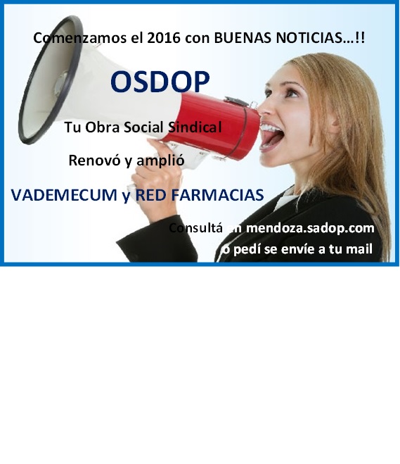 En este momento estás viendo Novedades de OSDOP en Mendoza