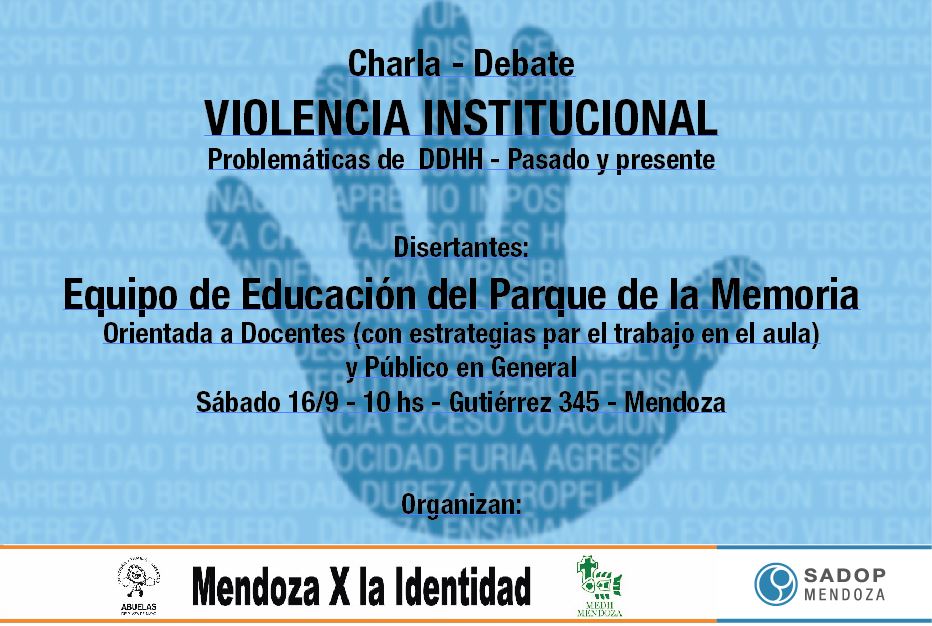 En este momento estás viendo Aprendamos sobre Violencia institucional